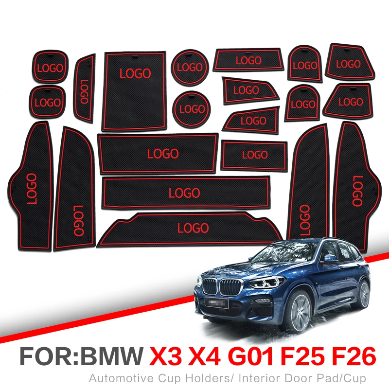 ZUNDUO слот для ворот коврик BMW X3 X4 X5 X6 2011 2018 F48 F25 F26 F15 F16 g01 внутренняя дверная накладка