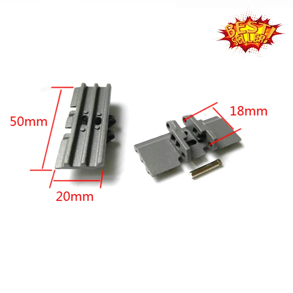 1/12 Rc гидравлическая гусеница экскаватора металлическая гусеничная цепь 50 мм * 20