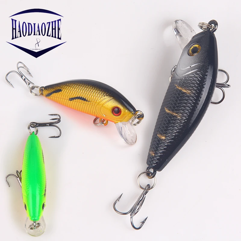 Рыболовные приманки Minnow, 5 см, 4 г, плавающие, Isca, искусственная японская жесткая приманка, приманка для ловли карпа