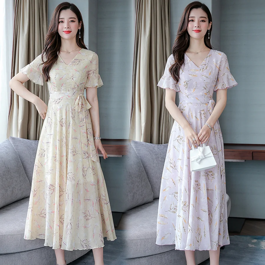 Женский элегантный облегающий сарафан миди пляжный с цветочным принтом Размер 3XL