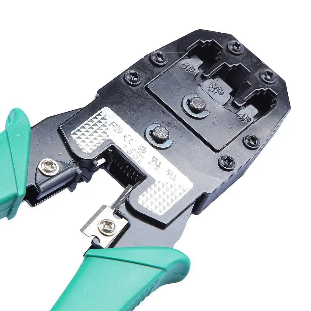 RJ45 портативный Ethernet сетевой кабель тестер щипцы режущие инструменты комплект обжимной зачистки удар RJ12 RJ11 Cat5 Cat5E Cat6 8 P/6 P/4 P
