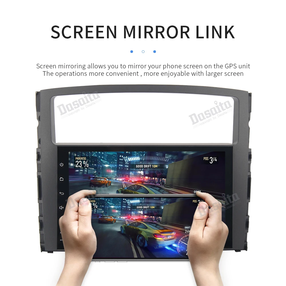 " ips автомобиля 1 din Android 8,0 мультимедийный плеер для Mitsubishi Pajero V93 V97 2006-2013 Автомагнитола с 8-Core 4 Гб+ 32 ГБ gps Wi-Fi