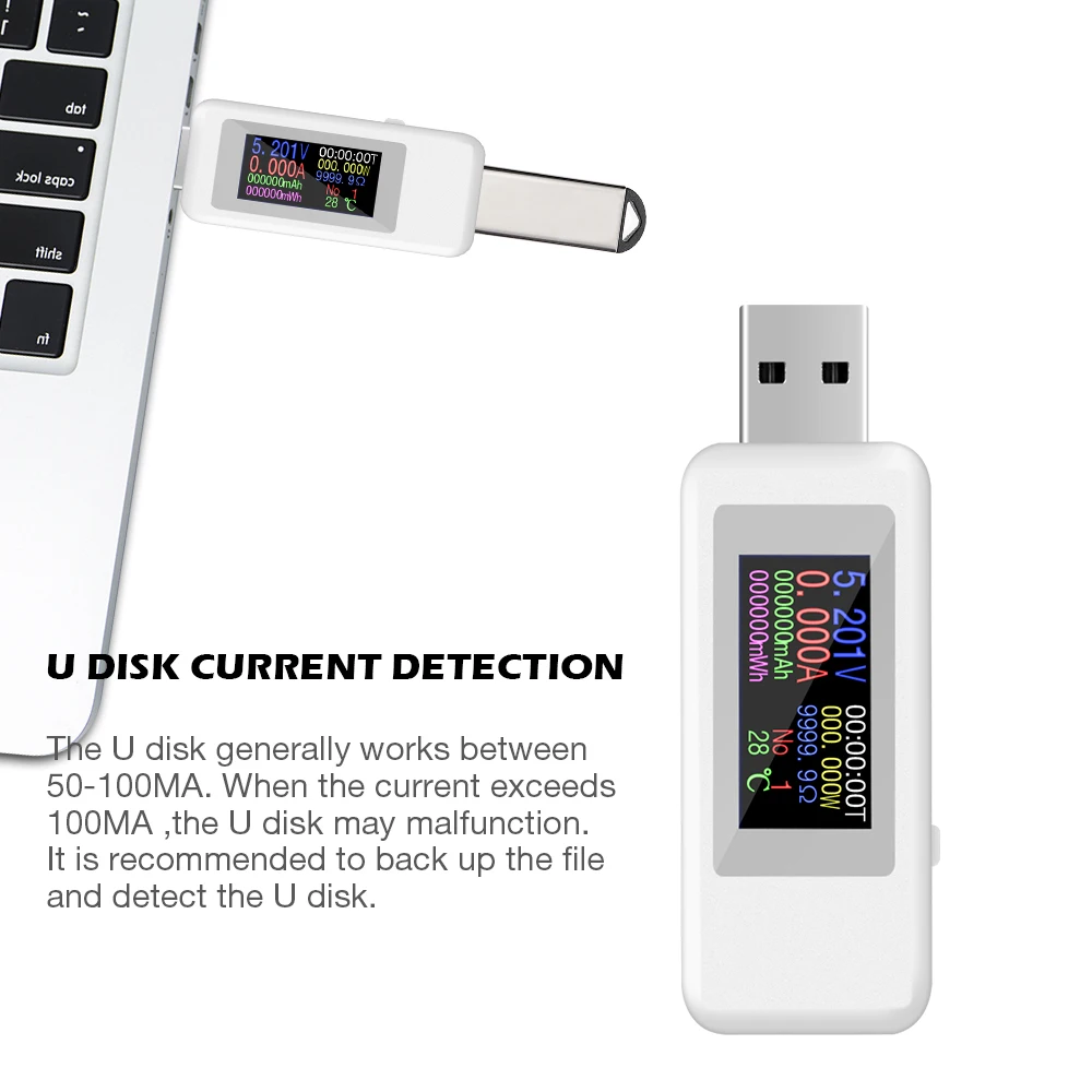 USB тестер с разъемом Type c цифровой вольтметр постоянного тока измеритель