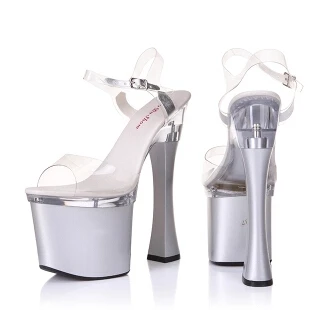 Летние модные прозрачные CD сандалии с ремешком на щиколотке большие размеры: 34–44