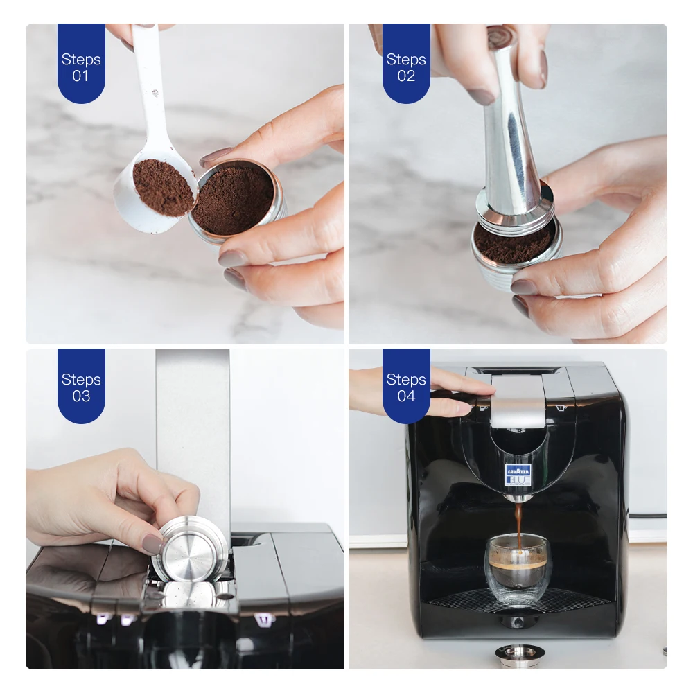 Для Lavazza синие кофейные фильтры для многократного использования LB951 & CB 100 машина