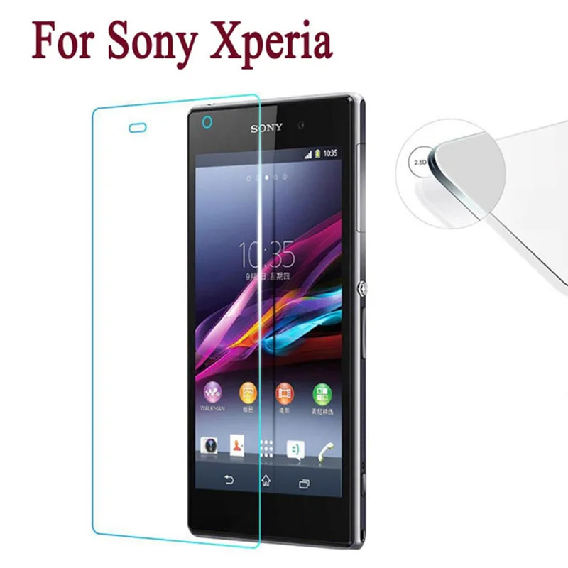2.5D Закаленное стекло для Sony Xperia Z1 Z2 Z3 Z5 Compact защитная пленка экрана M2 M4 M5 C3 C4 |