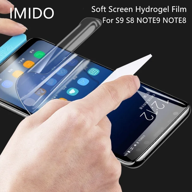 1/2 шт. для samsung Galaxy Note9 Note8 Note5 S8S9 S8plus S9plus 3D полное покрытие гидрогелевые мягкие