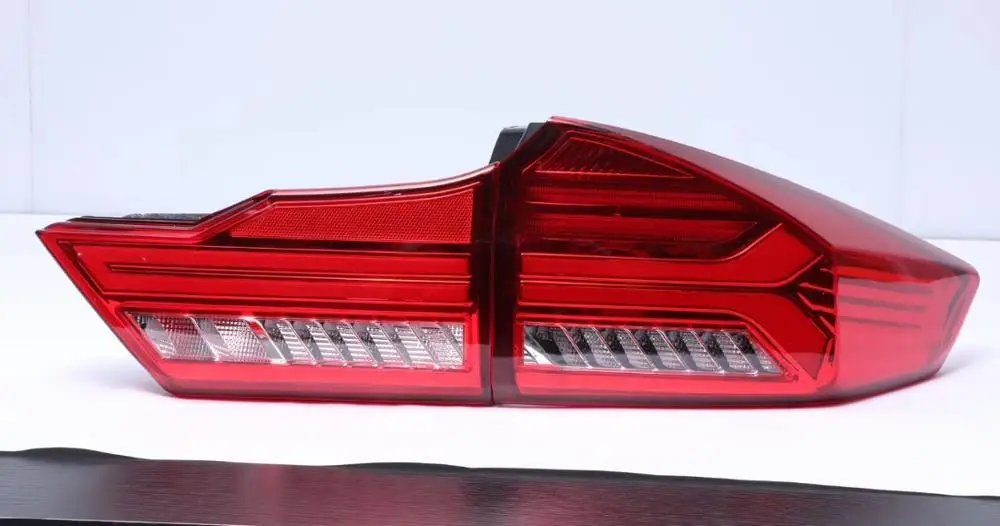 Red one Автомобильный Стайлинг задние фонари для Honda City- светодиодные задние фонари противотуманная лампа задняя лампа DRL+ тормоз+ Парк+ Сигнальные огни - Цвет: Red one