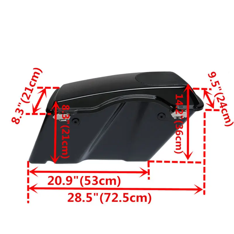 Черный сума 5 &quotx 7&quot крышки динамиков для Harley 93 13 Touring Ultra Classic Road King Electra Street Glide FLT