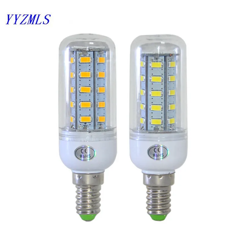 Новая модная высокая мощность E14 кукурузная лампа 5730 SMD 36LED 12 Вт 220 В 230 в 240 точечная