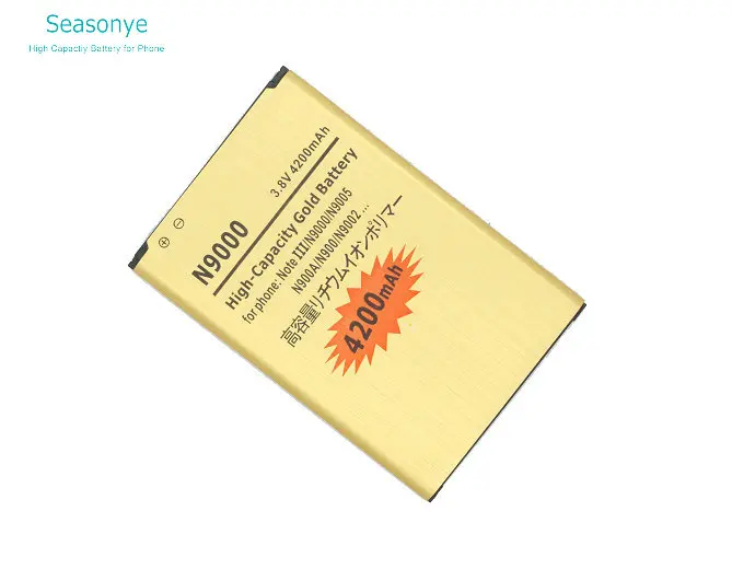 Seasonye 4200mAh B800BC B800BE B800BU B800BZ Золотой Сменный аккумулятор для Samsung Galaxy Note 3 III Note3 N9000 N9006