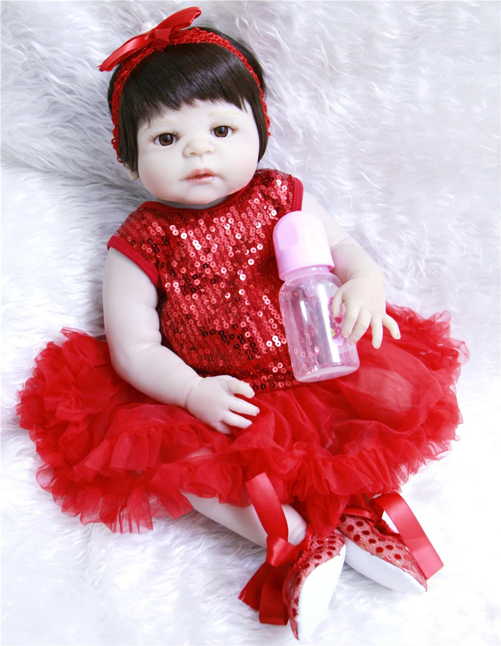 NPK 23 &quotвсего тела силикона Reborn Baby принцесса кукла игрушка купаться играть дома