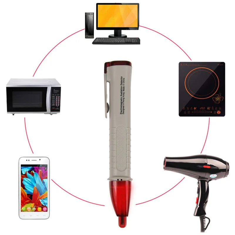 Мини электромагнитного излучения Ручка детектор EMF Тесты er Высокочувствительный