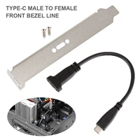 usb 3 1 type c male to female extension data cable with panel mount screw hole new arrival