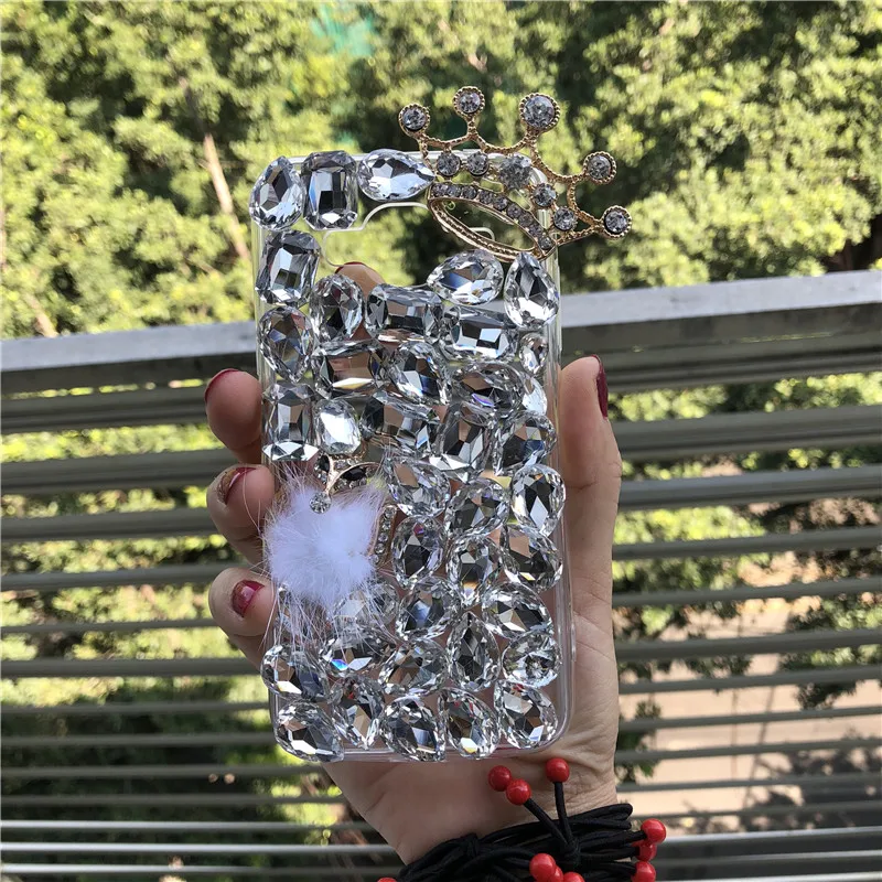 Чехол XINGDUO Crown с прозрачными стразами для iPhone 7 6 6S Plus 5 5S 5C Samsung Galaxy Note 4 S6 Edge Plus|case for