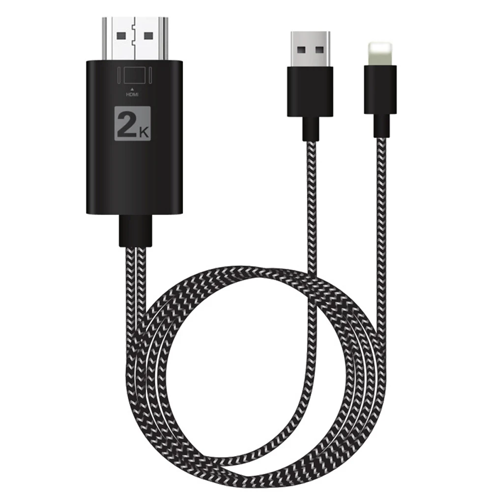2 K Осветляющий к HDMI конвертер ТВ USB м Кабель адаптер HD tv быстрая передача 1080 P