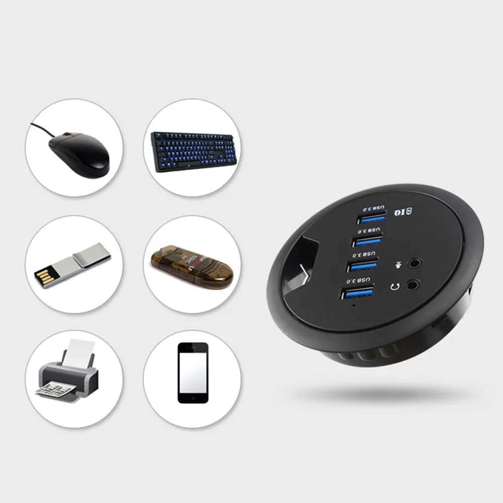 CARPRIE usb хаб 3 0 4 порта настольное крепление Usb концентратор адаптер Внешний