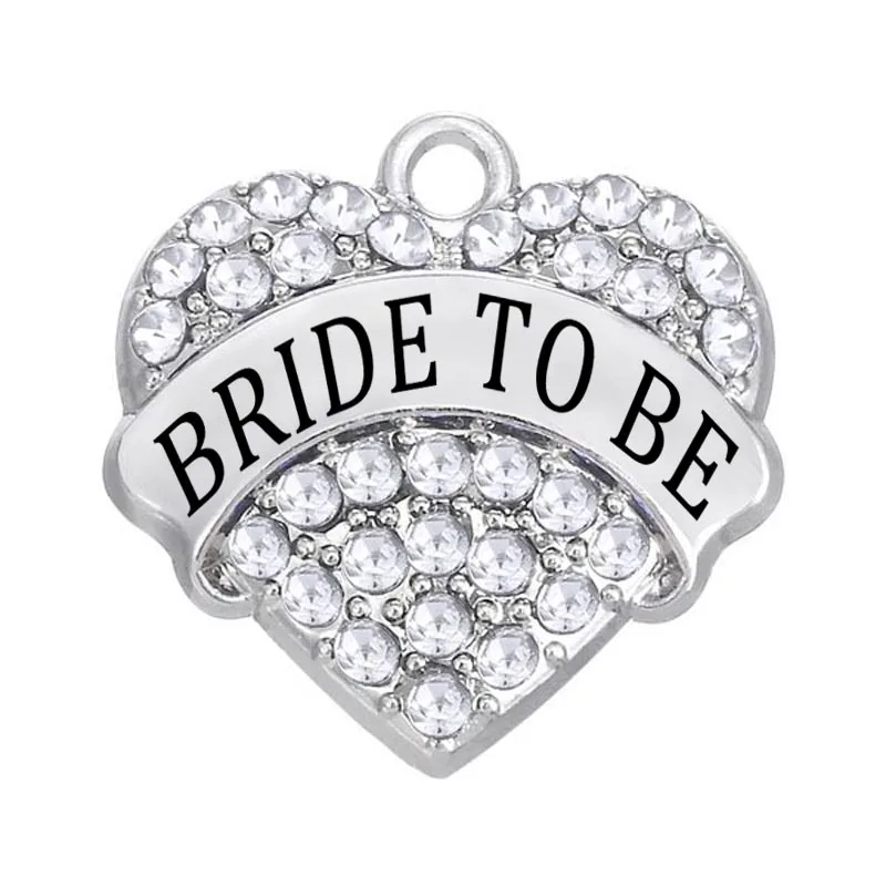 Двойной нос Оптовые много DIY ювелирных изделий родием сплав To be Bride сердечка