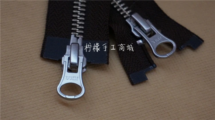 YKK молния 5 ярких медно-никелевых двойных открытых молний 50-120 см Черный пуховик