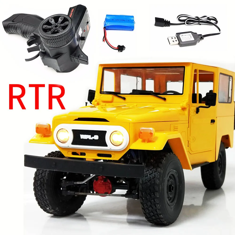 

WPL C34 RTR FJ40 Four-Wheel Drive Climbing Off-Road Remote Control Car DIY Upgrade Modified Model Toy