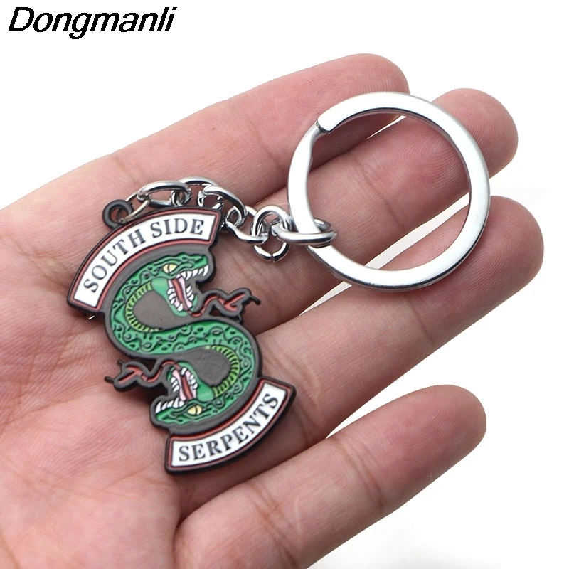 P2814 Dongmanli Riverdale TV jewelry Metal Enamel key chains key rings Car keychain for key Fans gift Fashion accessories