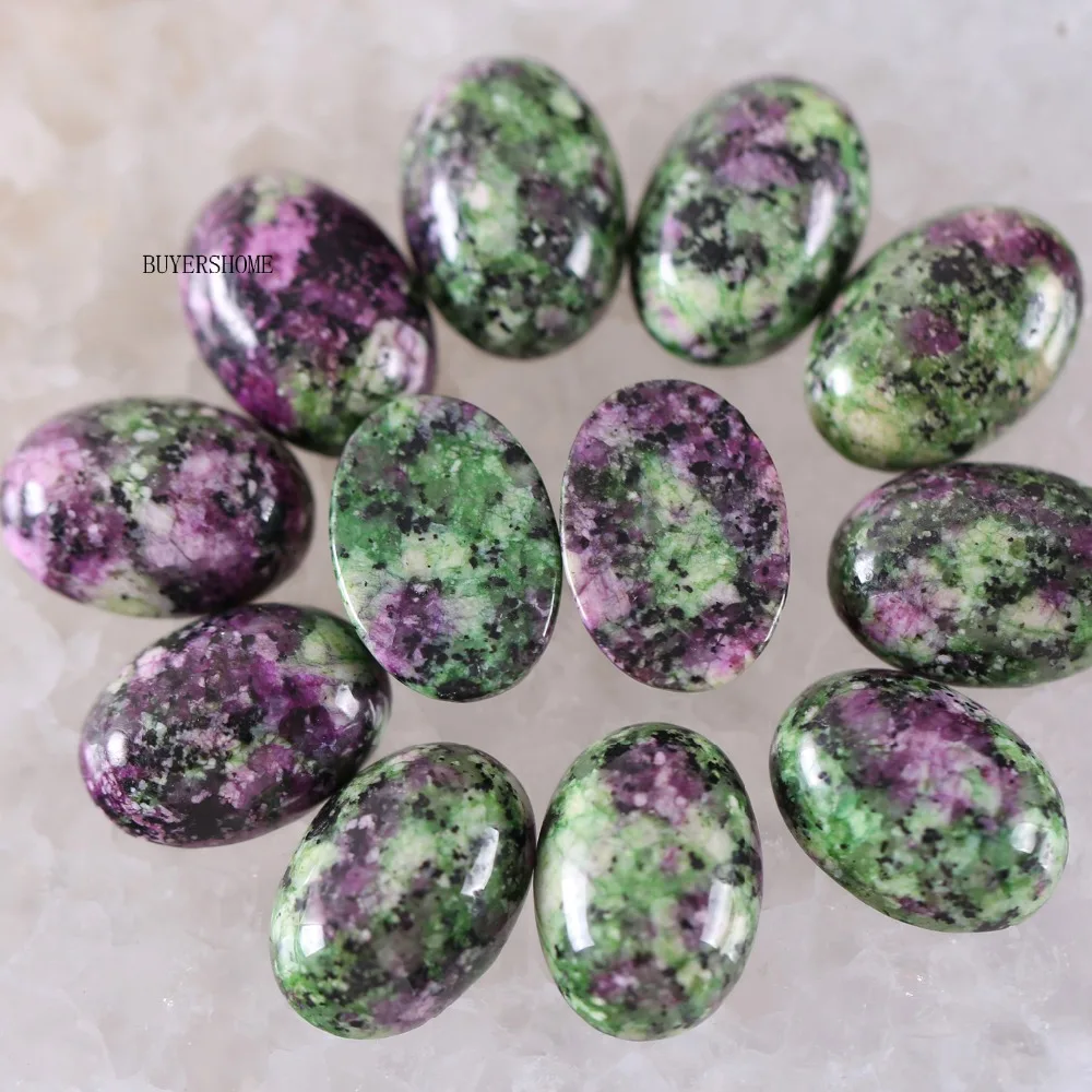 BUYERSHOME 5Pcs 15x20MM Natural Multi Color Stones No Drilled Hole Oval Cabochon CAB Bead For DIY Jewelry Making Ring K1500 | Украшения и