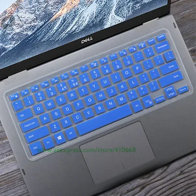 Blue Мягкий кремниевый ноутбук покрытие для клавиатуры протектор для Dell Latitude 3450 3460 3470 3480 3488 3490 P49G P53G P54G - Цвет: Blue