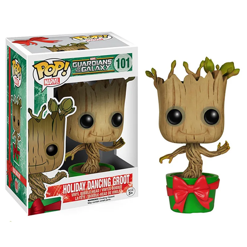 FUNKO POP Marvel Avengers3 groots guardiers of the Galaxy Grootted ПВХ Фигурки Коллекция Модель игрушки для детей