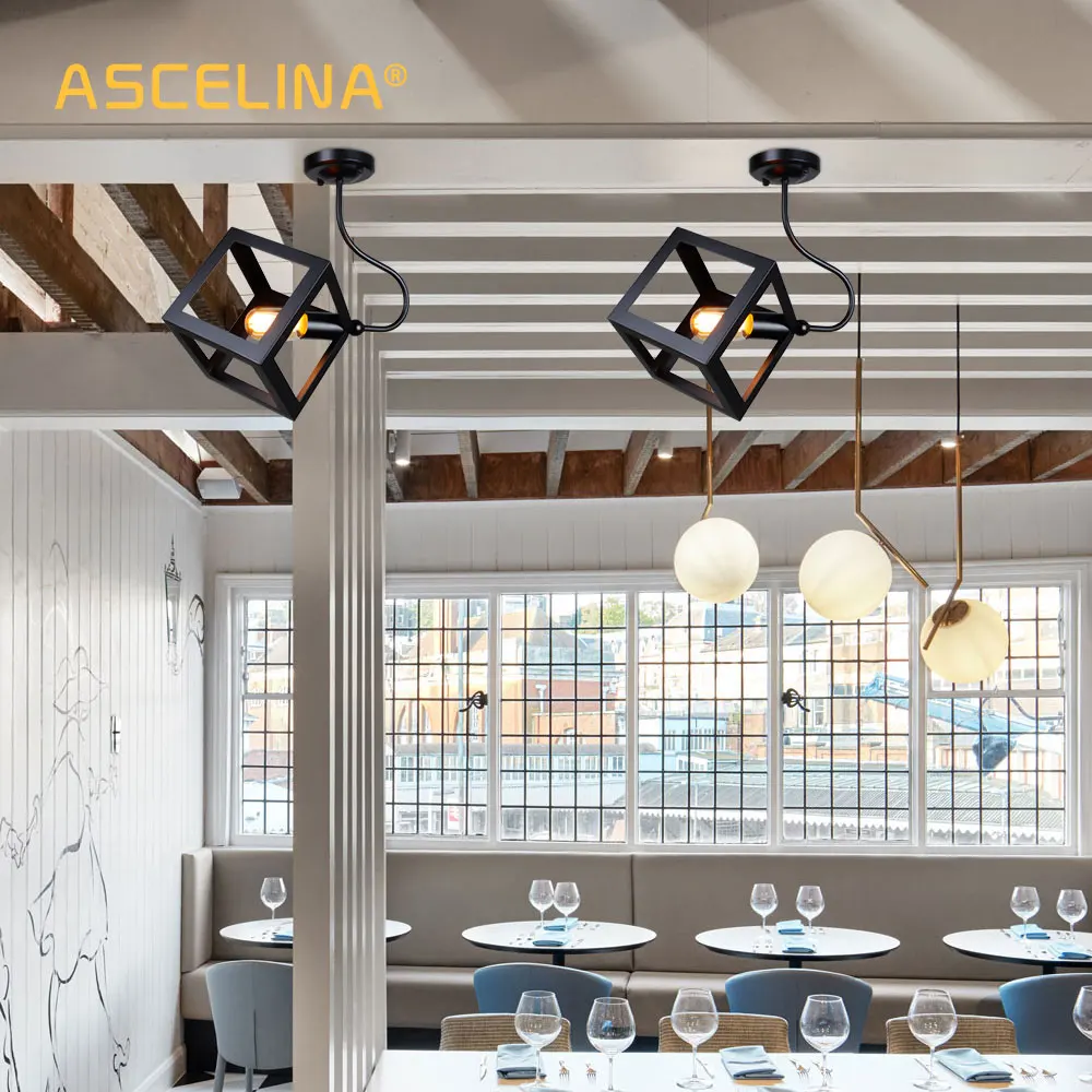 

Ascelina wall lamp Loft American vintage indoor lighting bedside lamps industrial Sconce Edis Wall lights for home 110V/220V E27