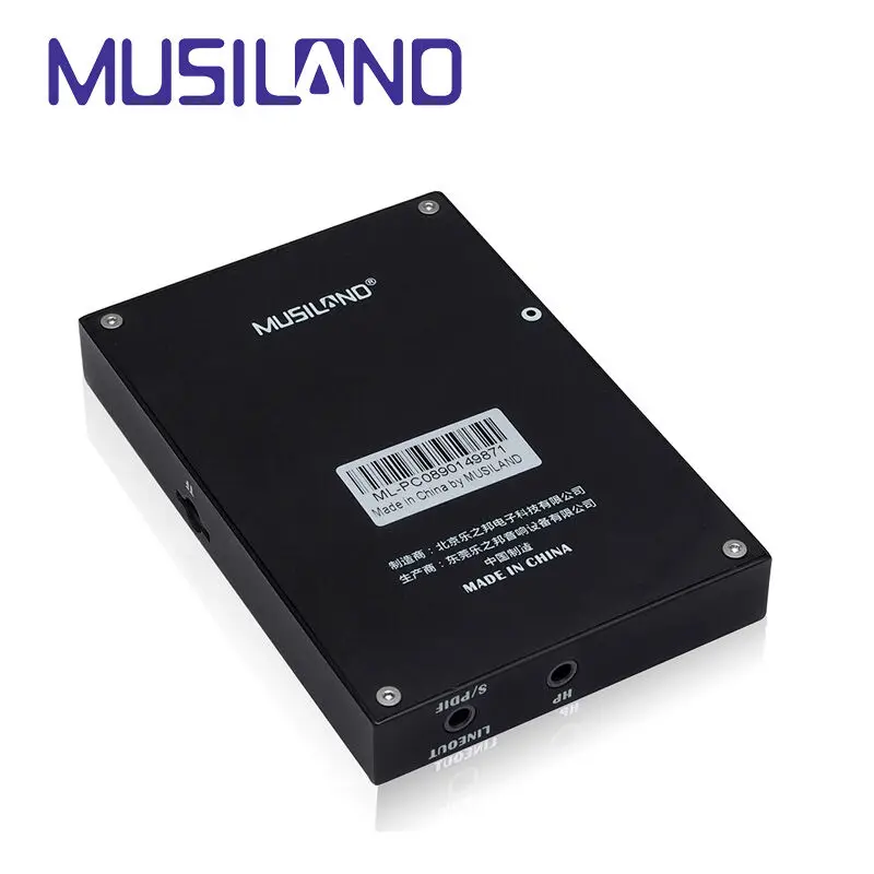 MUSILAND монитор 07MP звуковая карта 32 бит/384 кГц КПК мобильный Android iOS Linux Mac WINDOWS форматы