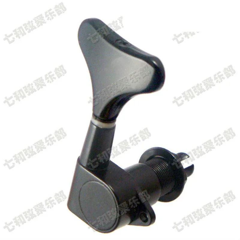 Черные электрические колышки для настройки бас гитары 3R3L тюнеры машинная