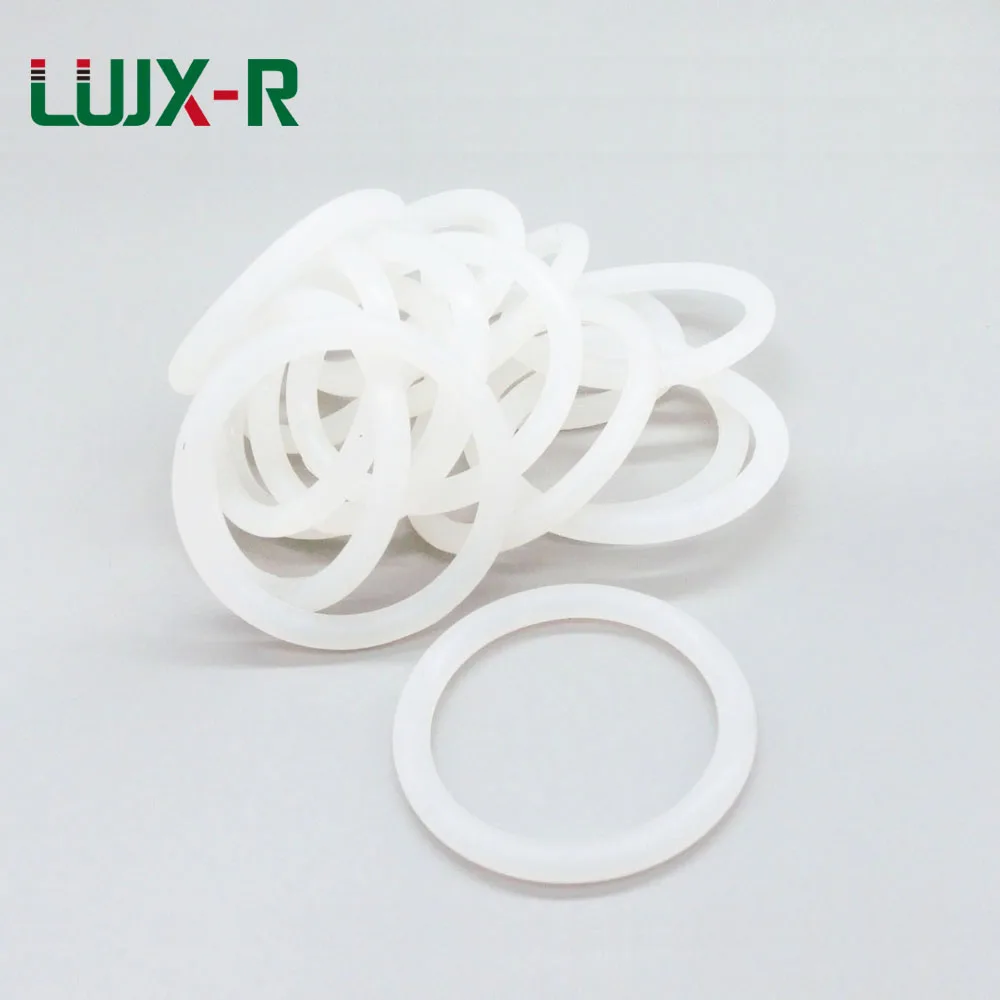 LUJX-R 8PCS VMQ Gasket 4mm O Ring Seal White O-Ring Sealing Outside Dia. 160/170/185/195/200/215/220mm Silicone Sealing Ring