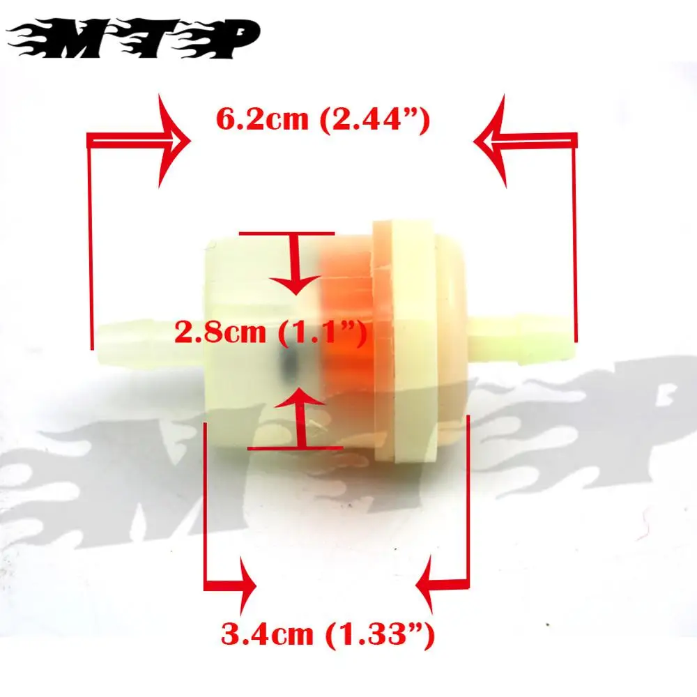 4PCS Universal Petrol Fuel Gas Filters oil filter For Moped Scooter Motorcycle Motorbike for KART ROKETA TAOTAO D15 | Автомобили и