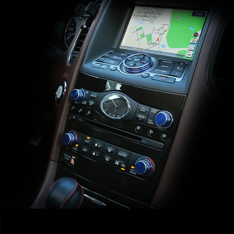 Рамка из сплава для кнопки навигации аудио/кондиционера Infinti QX50 QX50L QX70Z2EA1247|frame