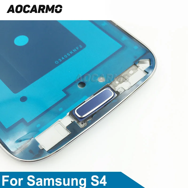 

Aocarmo Blue/White Main Key Home Button For Samsung Galaxy S4