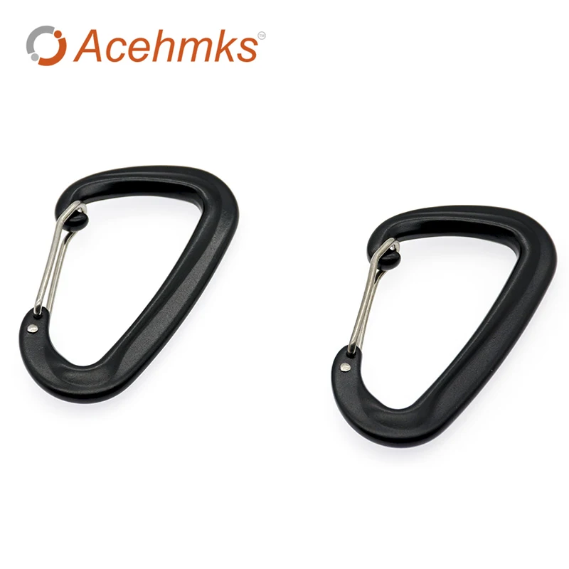 Мини карабин с винтовой пружина блокировки связка для ключей Acehmks кемпинга