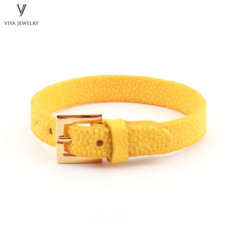 Цветной кожаный ремешок для часов Stingray браслет пар ширина 10 мм натуральный