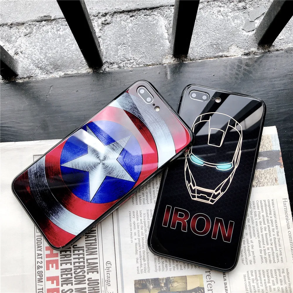 Горячая Marvel Мстители DC мир suprem герои Venom Черная пантера Железный человек телефон
