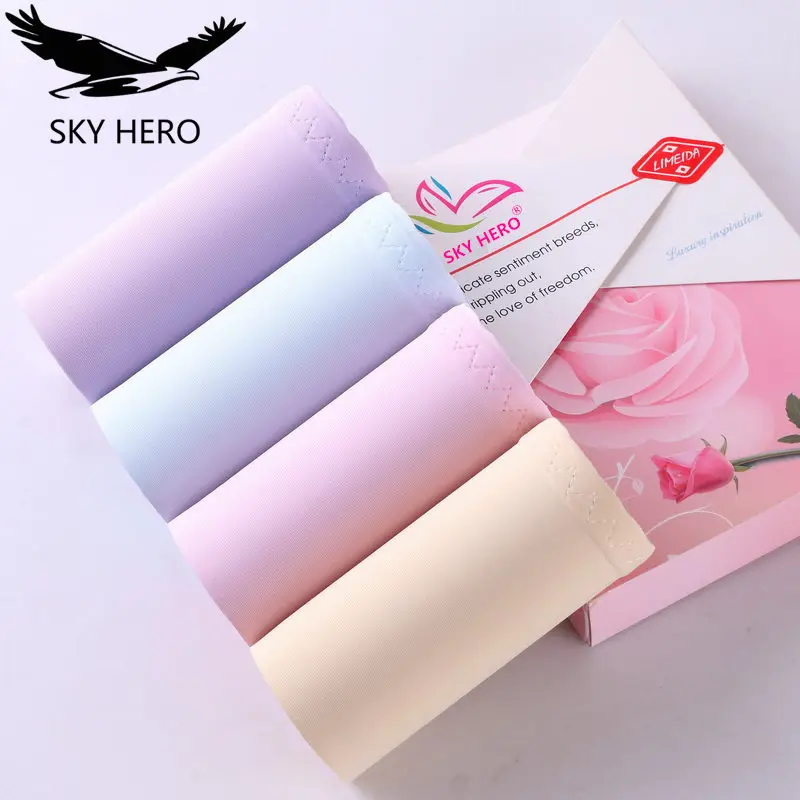 Трусики женские бесшовные 4 шт./лот нижнее белье|briefs ladies|panties underwearseamless panties |