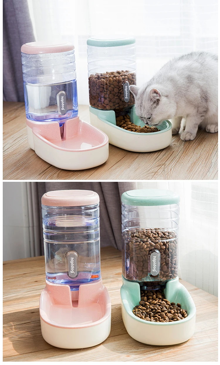 Petshy 3.8L Pet cat автоматические кормушки пластиковая бутылка для воды для собак большая емкость дозатор для воды для еды кошки собаки миски для кормления