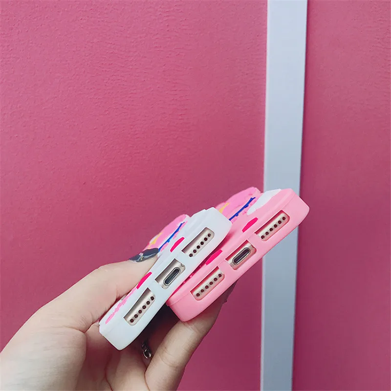 Роскошный 3D милый мультяшный Единорог Лошадь чехол для iPhone 5 5S 5SE 6 6s 7 8 Plus Мягкий