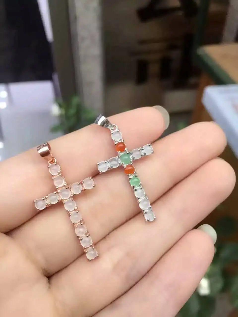 Ожерелье с подвеской из натурального драгоценного камня серебро 925 пробы|jewelry