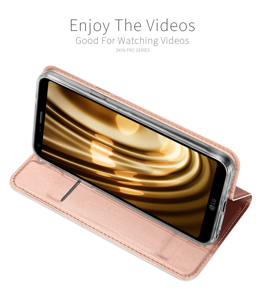 DUX DUCIS Роскошный кожаный чехол-книжка для LG Q6 чехол-бумажник Alpha Q6a Q 6 a M700 чехол