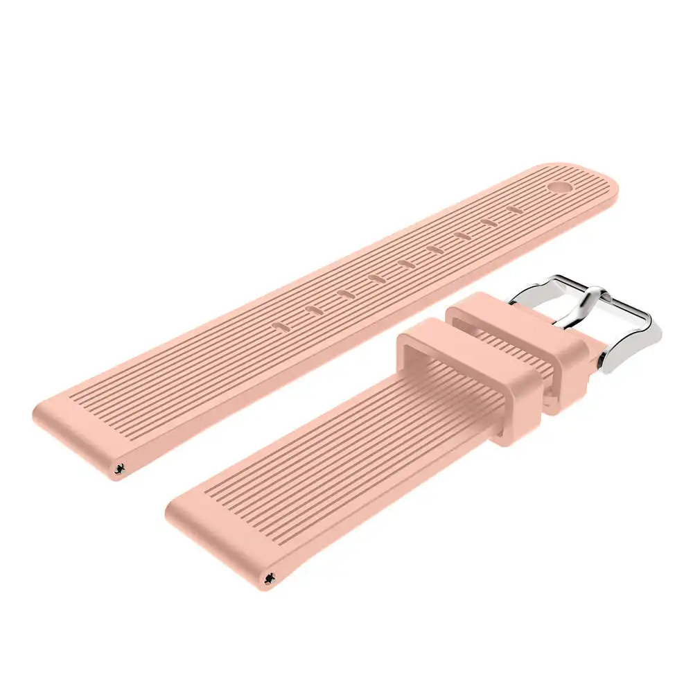 Light pink Мягкий силиконовый ремешок для наручных часов для samsung Шестерни спортивный 20 мм Замена браслет на запястье для samsung Шестерни S2 классический легкий материал; модный дизайн; - Цвет ремешка: Light pink
