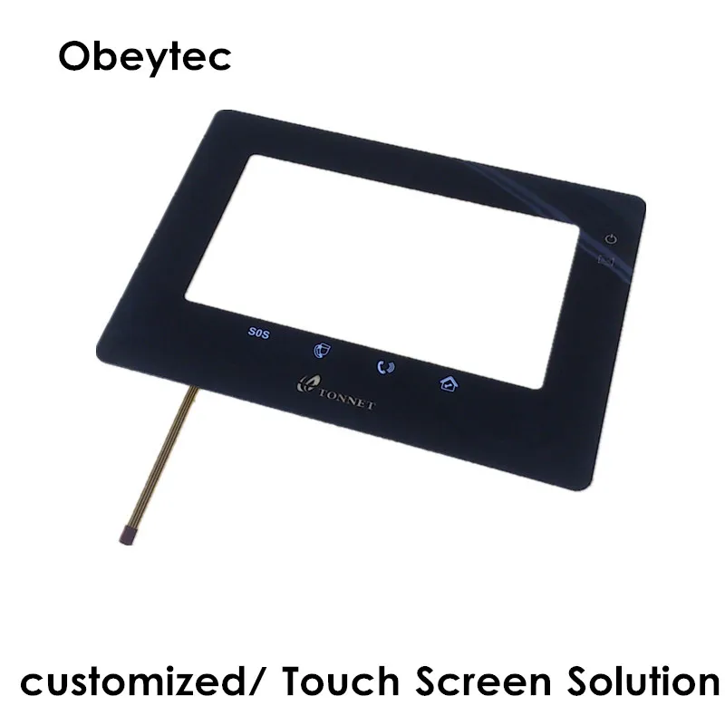 Obeytec 12 1 &quotнулевой ободок резистивный сенсорный экран пятипроводная Сенсорная