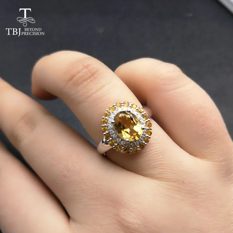 TBJ классический высококачественный дизайн драгоценных камней с натуральным