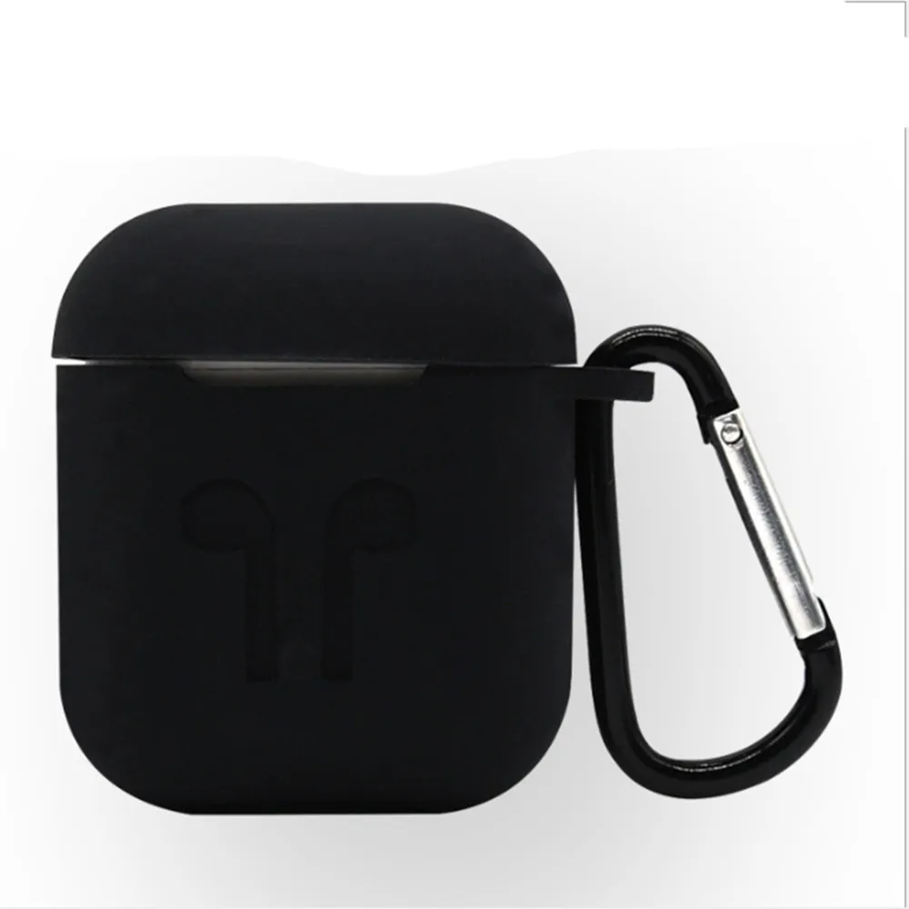 Силиконовые Беспроводной Bluetooth наушники чехол для Apple AirPods Ударостойкой Защитная