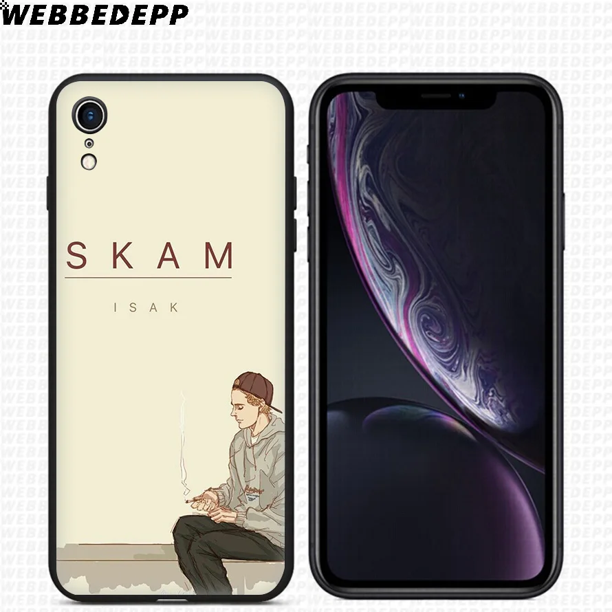 WEBBEDEPP норвежский ТВ скам Мягкий силиконовый чехол для iPhone 11 Pro Xr Xs Max X или 10 8 7 6 6S Plus