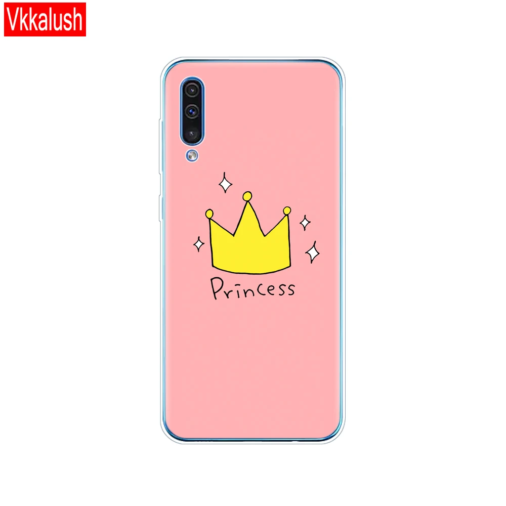 80005 Силиконовый прозрачный чехол для Samsung Galaxy A50, чехол для телефона Samsung a50 A505 A505F SM-A505F, мягкий чехол 6,4 - Цвет: 80005