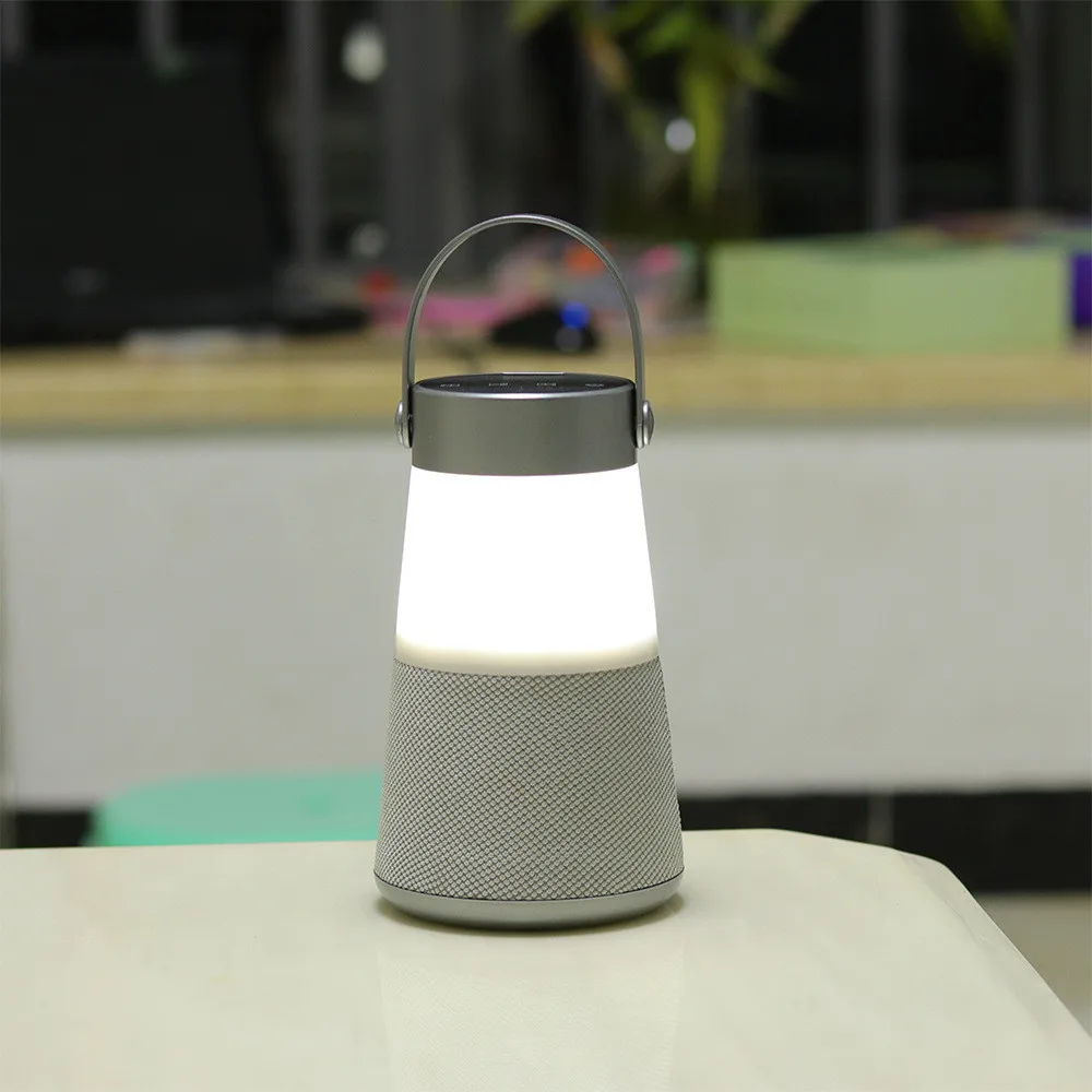 Портативная лампа для кемпинга HZFCEW беспроводной ночсветильник Bluetooth колонки mp3